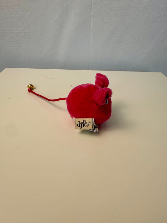 Peluche pour chat - Grosse souris rose