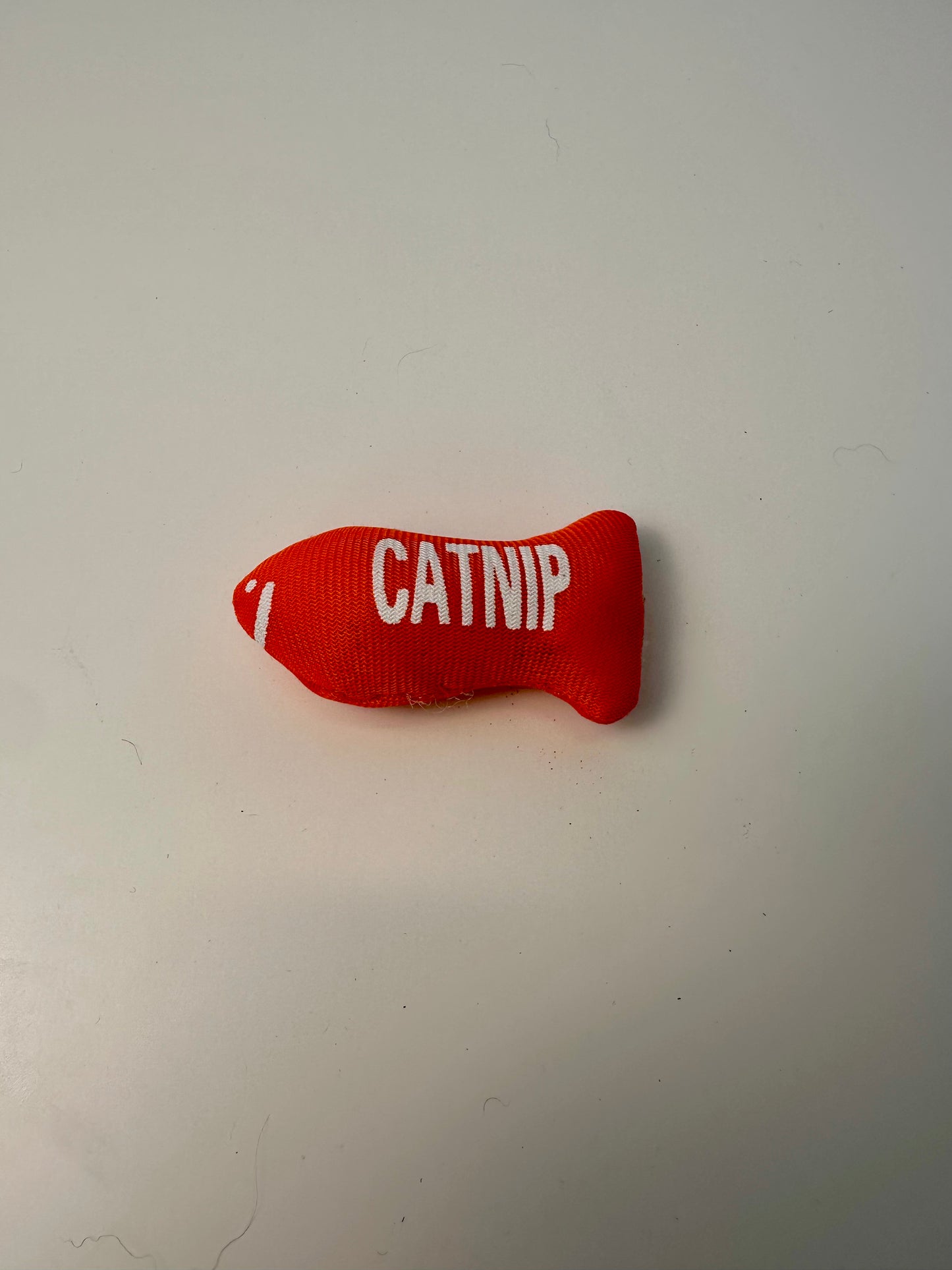 Peluche pour chat - Petit poisson orange