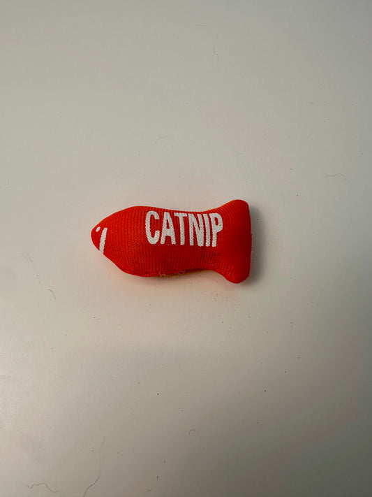 Peluche pour chat - Petit poisson orange