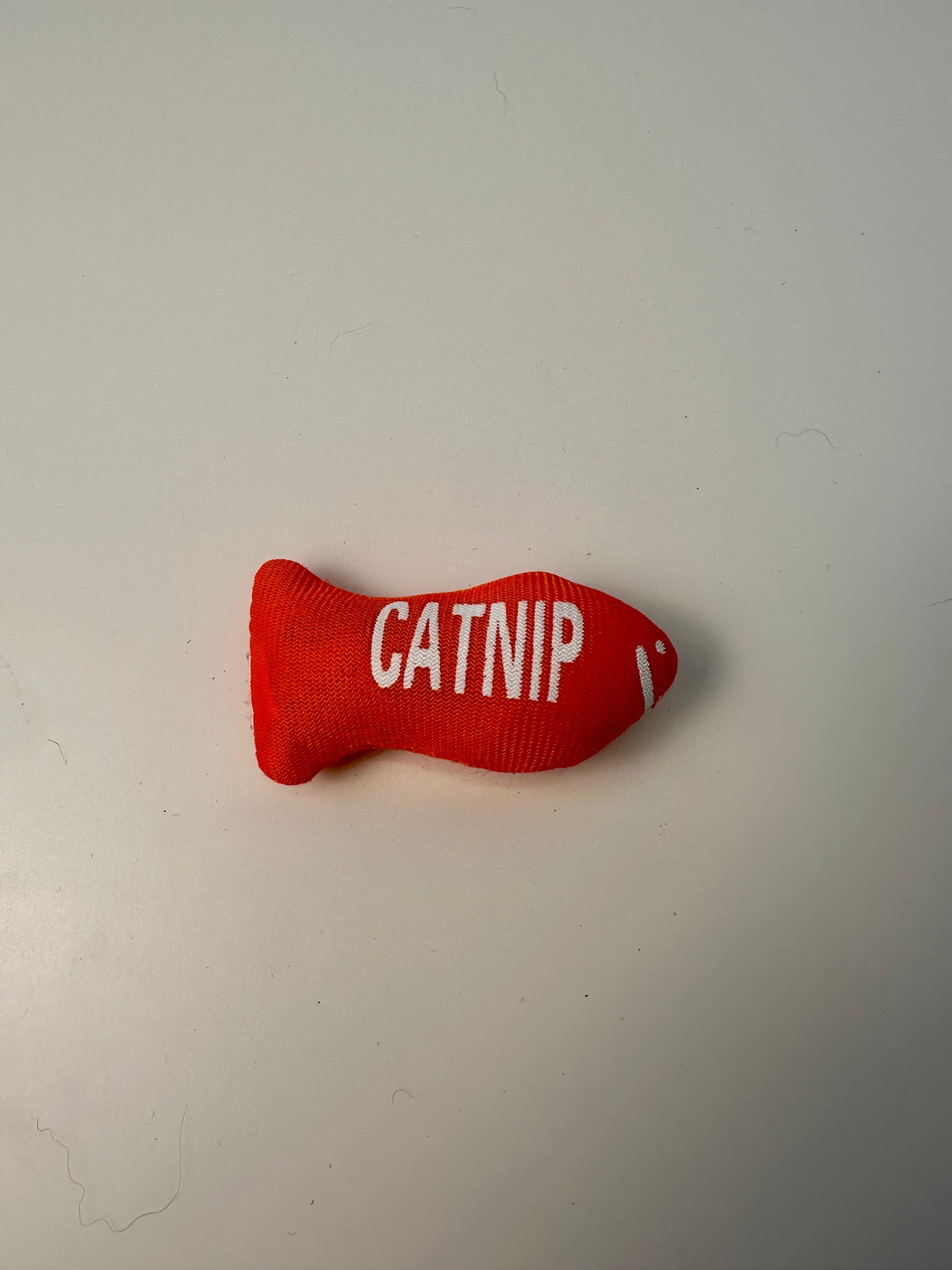 Peluche pour chat - Petit poisson orange