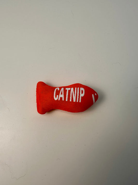 Peluche pour chat - Petit poisson orange