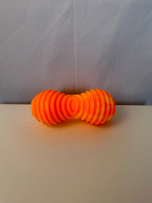 Jouet pour chien - Os jaune et orange
