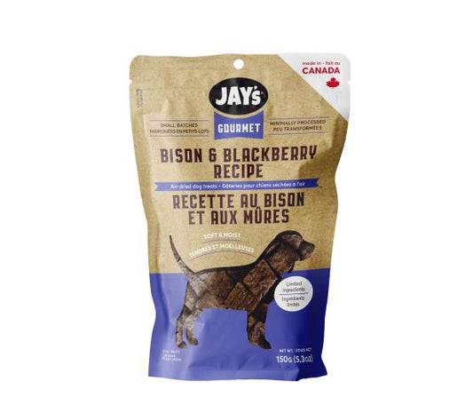 Jay's Gourmet, Gâteries Pour Chien, Bison Et Mûres 150gr