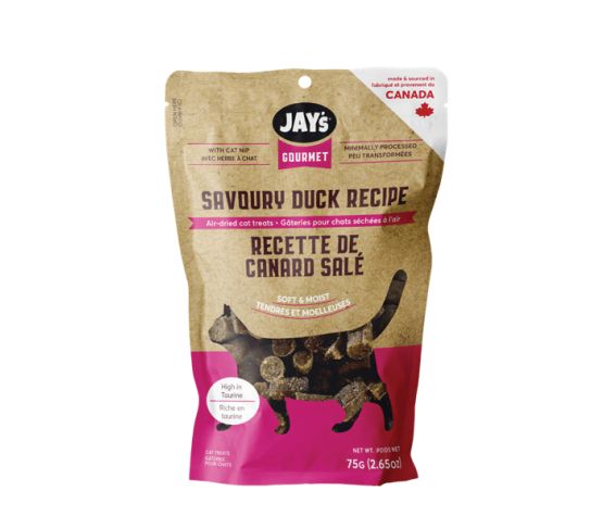 Jay's Gourmet, Gâteries Pour Chat, Canard  75g