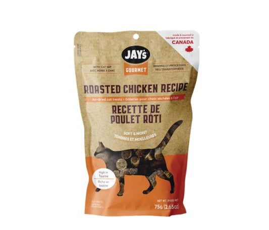 Jay's Gourmet, Gâteries Pour Chat, Poulet Rôti 75gr