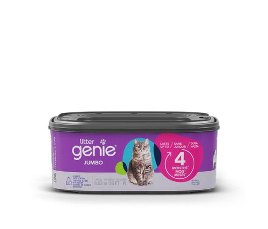 Litter Genie, Jumbo - Recharge Pour Poubelle Litter Genie, Dure Jusqu'à 4 Mois