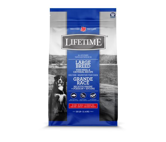 Trouw Nutrition Lifetime Nourriture Pour Chien De Grande Race, Poisson/avoine 11.4 Kg
