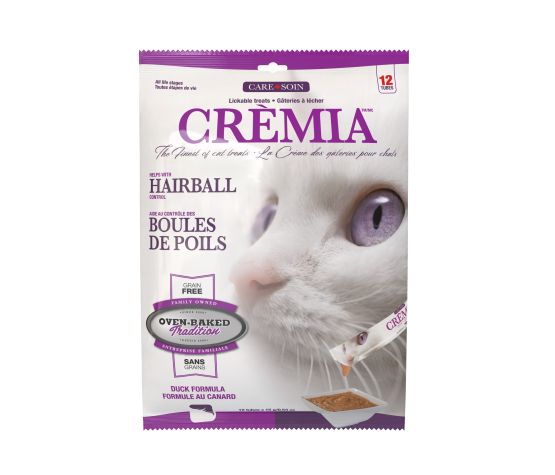 Obt Crèmia Gâteries à Lécher Pour Chat, Boules De Poils - Canard