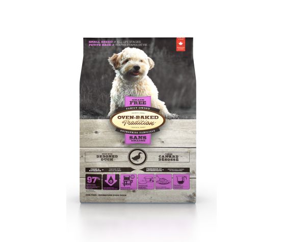 Obt Nourriture Sèche Sans Grains Pour Chien De Petite Race - Canard