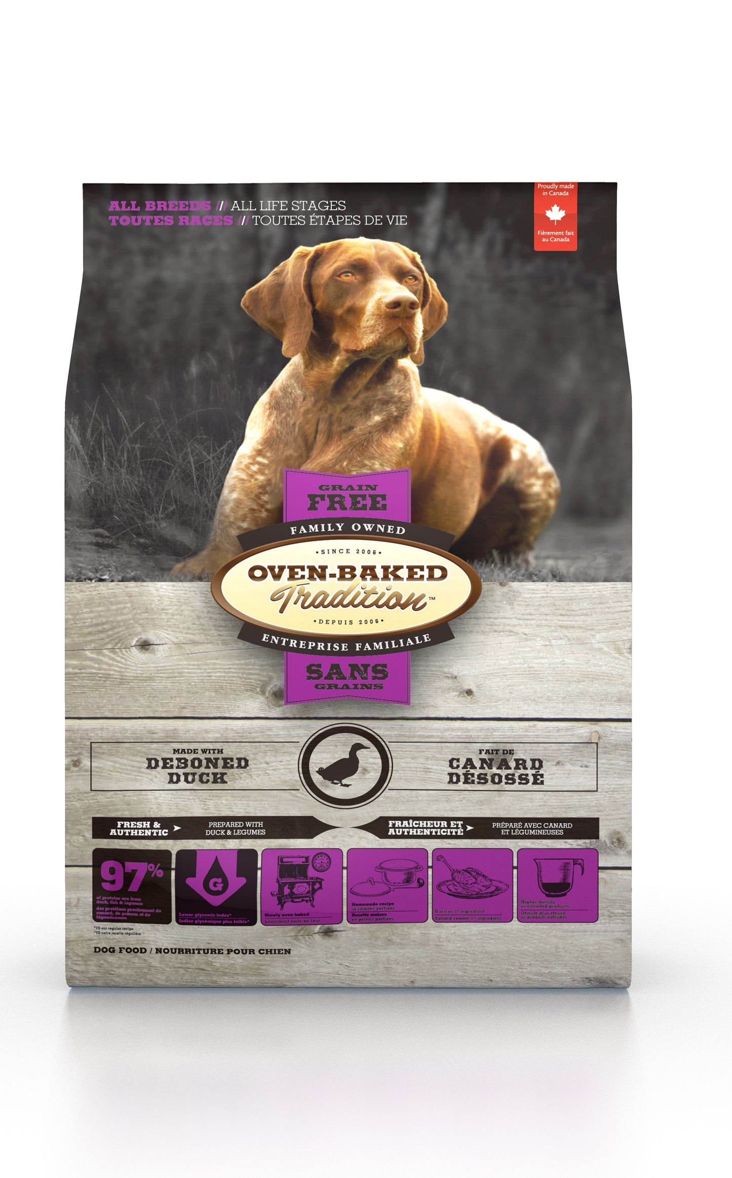 Obt Nourriture Sèche Sans Grains Pour Chien - Canard