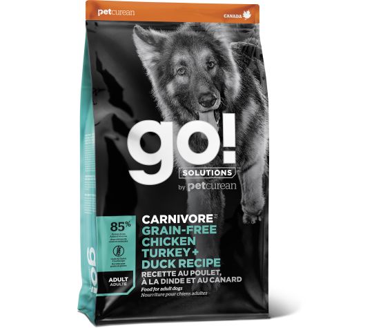 Petcurean Go! Carnivore Sans Grains Pour Chien Poulet, Dinde + Canard