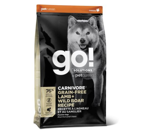 Petcurean Go! Carnivore Sans Grains Pour Chien Agneau + Sanglier