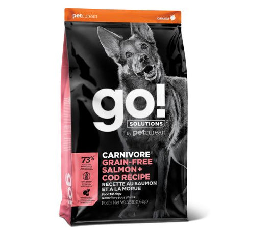 Petcurean Go! Carnivore Sans Grains Pour Chien Saumon + Morue