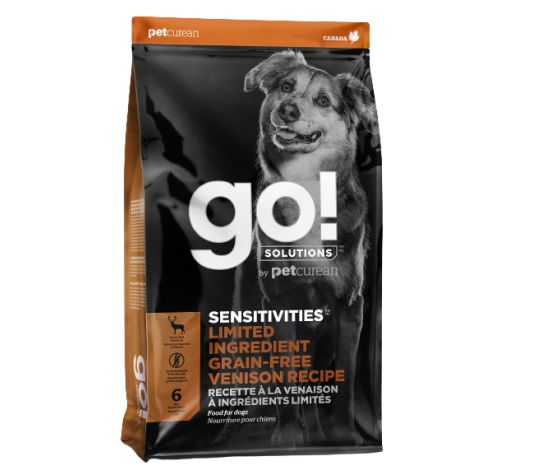 Petcurean Go! Sensitivities Lid Sans Grains Pour Chien Venaison