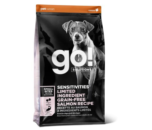 Petcurean Go! Sensitivities Lid Sans Grains Pour Chien Saumon Petites Bouchées