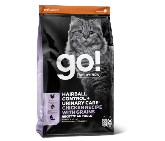 Petcurean Go! Contrôle Des Boules De Poils + Soins Urinaires Pour Chat Poulet
