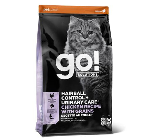Petcurean Go! Contrôle Des Boules De Poils + Soins Urinaires Pour Chat Poulet