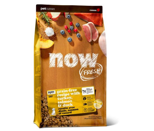 Petcurean Now Fresh Sans Grains Pour Chiot Dinde/saumon/canard