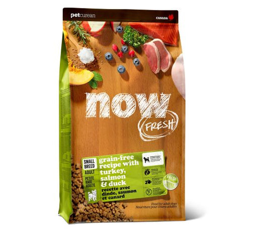 Petcurean Now Fresh Sans Grains Pour Chien De Petite Race Dinde/saumon/canard