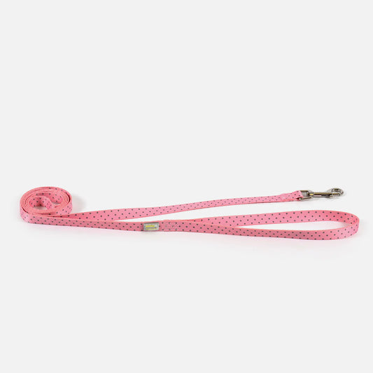 Petite Pistache, Laisse pour petits chiens - Pois Rose