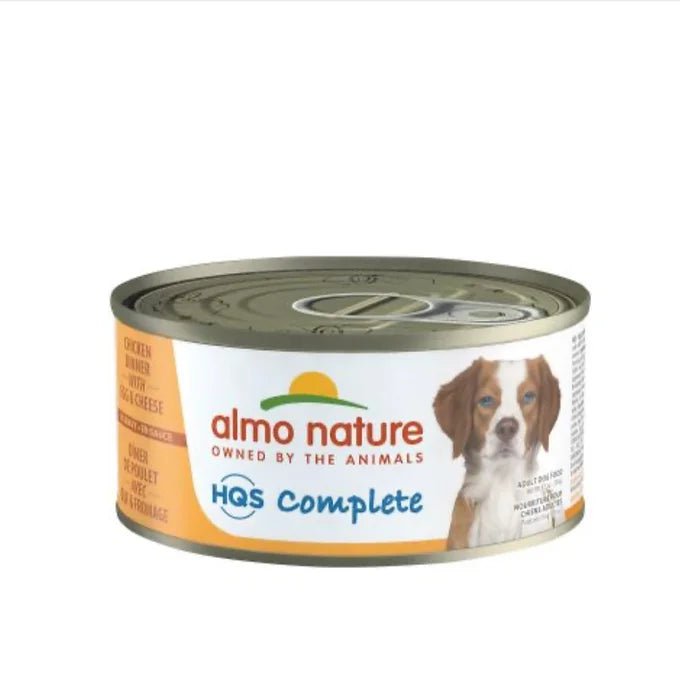 Almo Nature Hqs Complete Chien - Dîner De Poulet,  Fromage Et Oeuf 156 gr - Maître Animalier