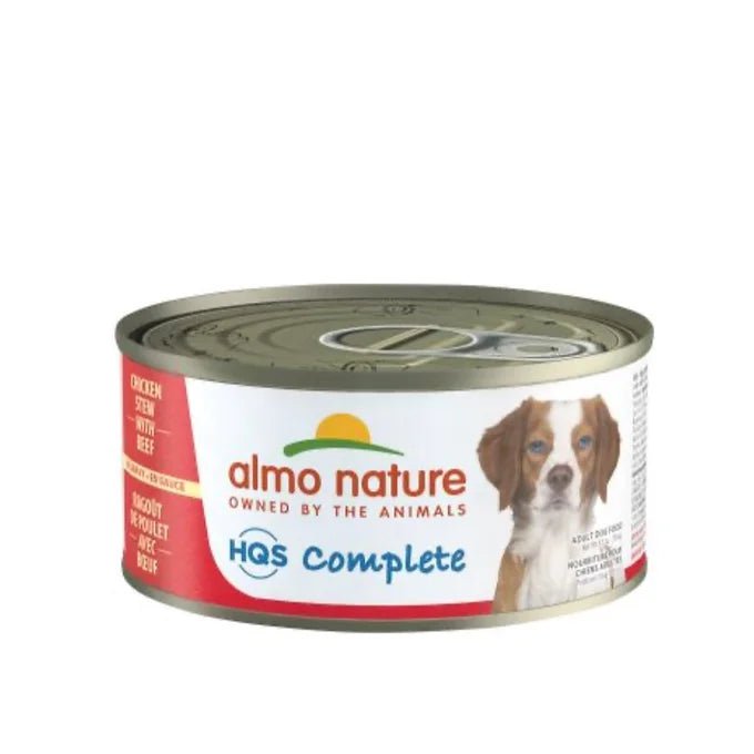 Almo Nature Hqs Complete Chien - Ragoût De Poulet,  Boeuf Et Carottes 156 gr - Maître Animalier