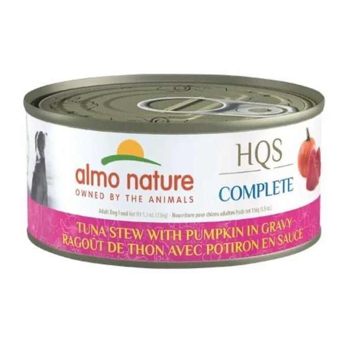 Almo Nature Hqs Complete Chien - Ragoût De Thon Avec Potiron En Sauce 156 gr - Maître Animalier