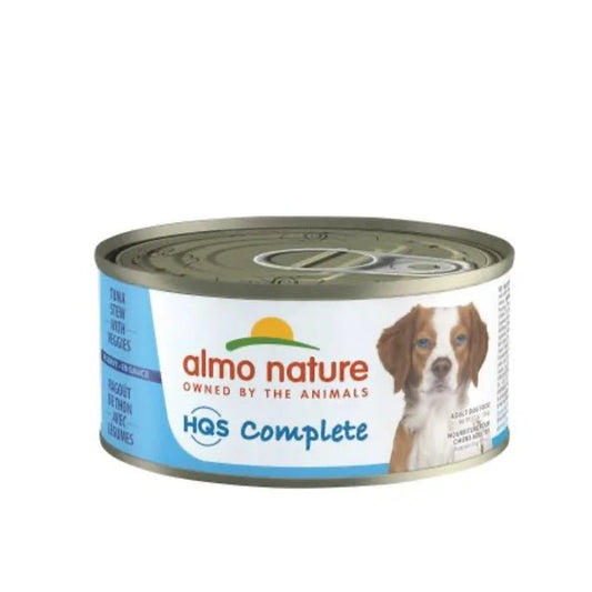 Almo Nature Hqs Complete Chien - Ragoût De Thon, Haricots Verts Et Patates 156 gr - Maître Animalier