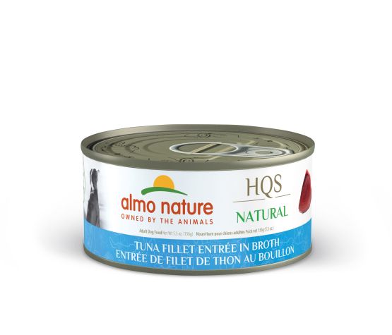 Almo Nature Hqs Natural Chien - Entrée, Filet De Thon En Bouillon 156 gr - Maître Animalier