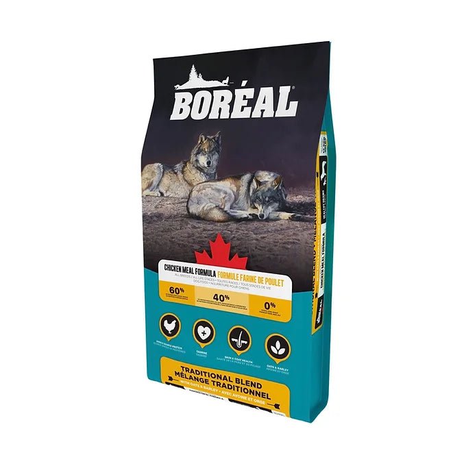 Boréal mélange traditionnel, nourriture pour chien - grains santé, poulet.13,6kg - Maître Animalier