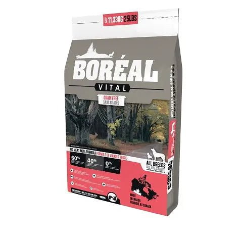 Boréal Vital, Nourriture Pour Chien - Sans Grains, Viande Rouge - Maître Animalier