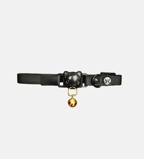 Collier en biothane pour chat - Noir - Maître Animalier