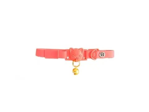 Collier en biothane pour chat - Rose - Maître Animalier