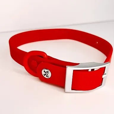 Collier en biothane pour chien - Rouge - Maître Animalier