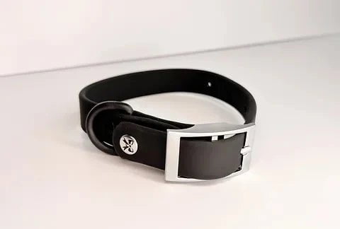 Collier en biothane pour chien - Noir - Maître Animalier