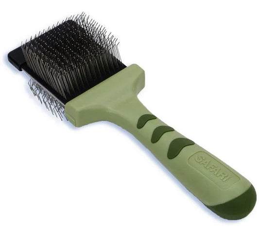 Brosse pour chien double et flexible