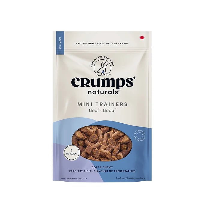 Crumps' Naturals, Mini-bouchées D'entrainement Pour Chien, Semi-humides Au Boeuf - Maître Animalier