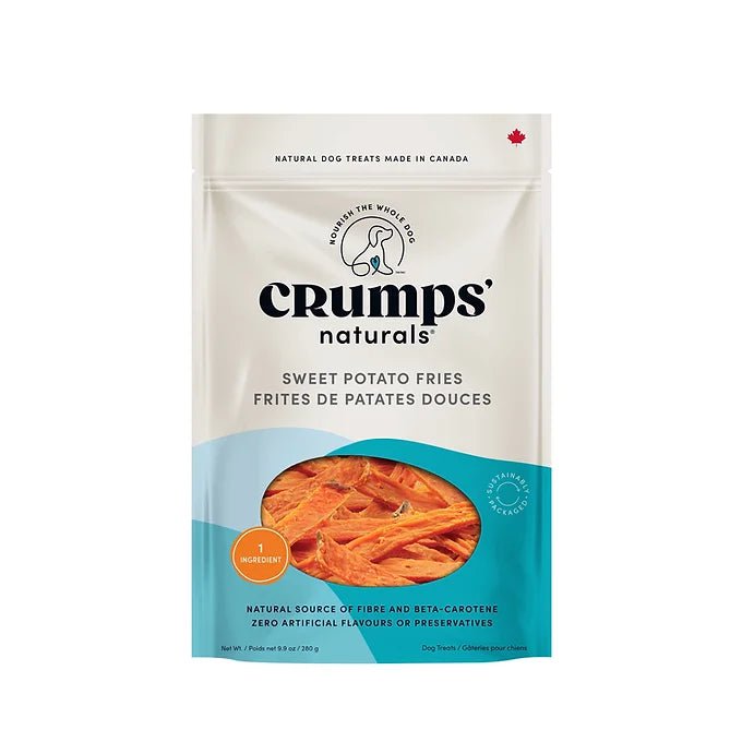 Crumps' Naturals Gâteries Pour Chien, Frites De Patates Douces 280g - Maître Animalier