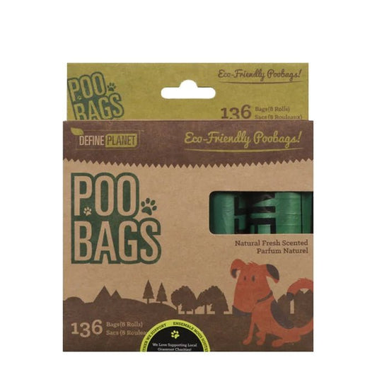 Recharge De 8 Rouleaux De 17 Sac À Crotte - Total De 136 Sacs - Maître Animalier