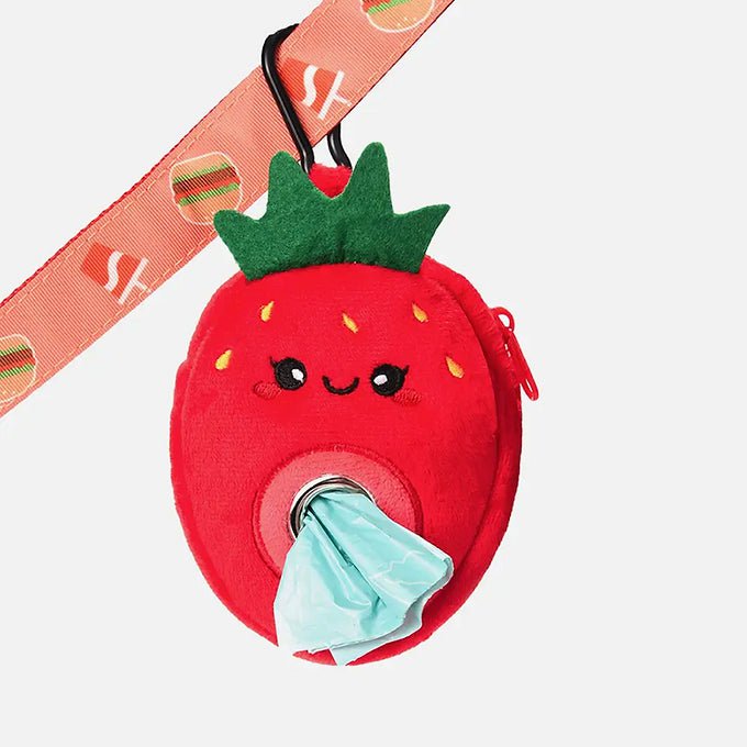Pochette pour sac à excréments - Fraise - Maître Animalier