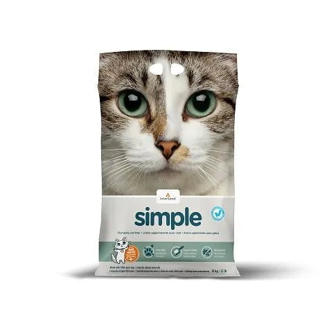 Intersand Simple Litière Agglomérante Non Parfumée 10 Kg - Maître Animalier