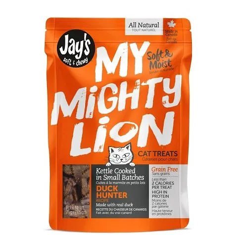 Jay's My Mighty Lion, Gâteries Pour Chat, Canard 75gr - Maître Animalier