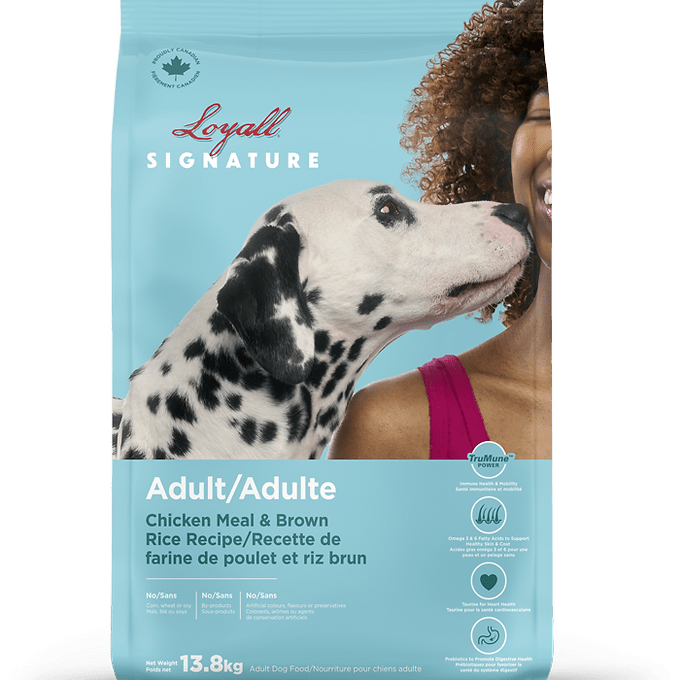 Nourriture loyall pour chien adulte recette farine de poulet et riz brun - Maître Animalier