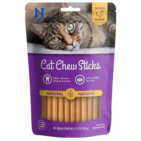 Bâtonnets à Mâcher Pour Chat, Réduit Le Tartre Et La Plaque - Poulet 3,74oz - Maître Animalier