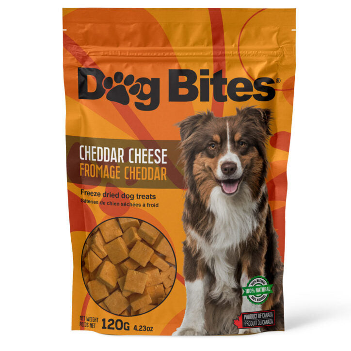 Fromage Cheddar Dog Bites – 120 g