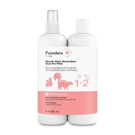 Duo Shampoing Et Neutralisant D'odeurs De Moufette Pqt 2x250ml - Maître Animalier