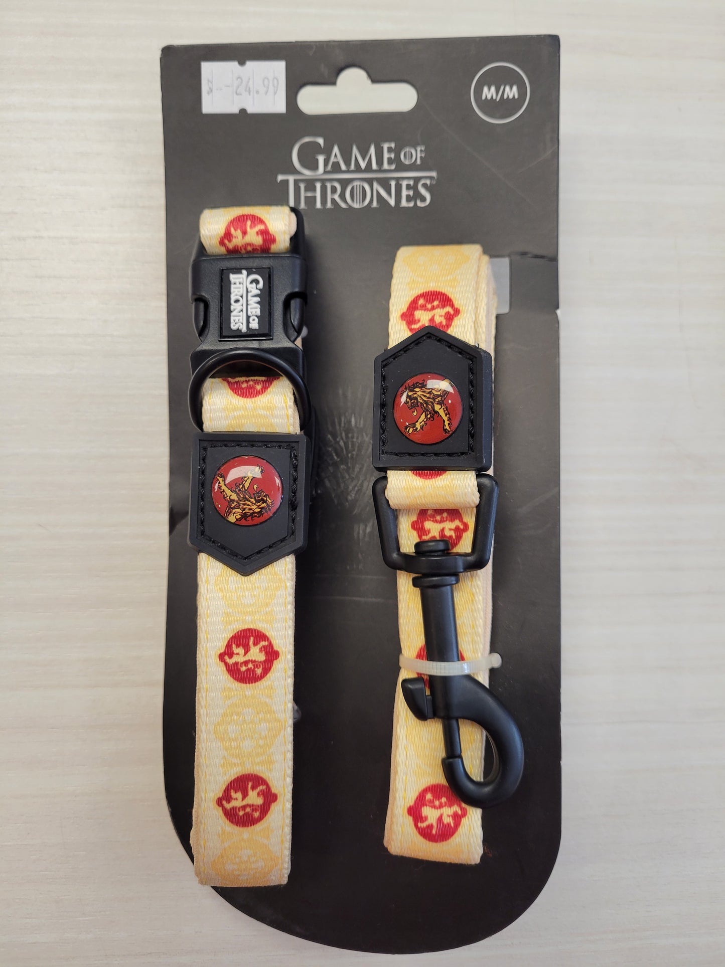 Kit de collier et laisse Game Of Thrones - House Lannister