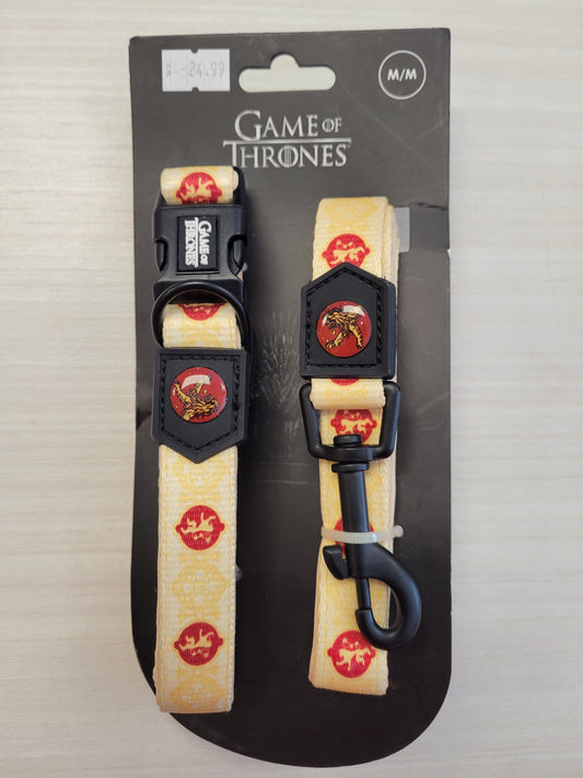 Kit de collier et laisse Game Of Thrones - House Lannister