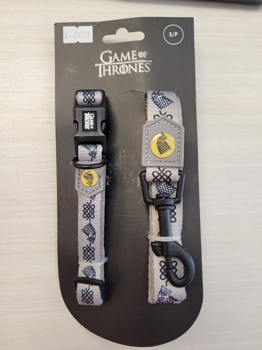 Kit de collier et laisse Game Of Thrones - House Stark