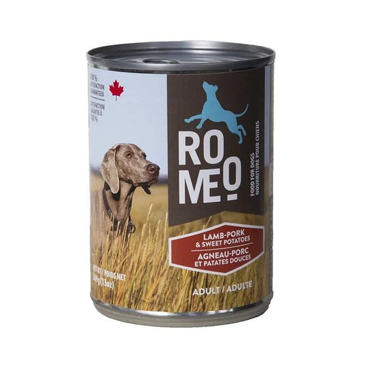 Roméo pour chien à l'agneau, porc et patates douces 13 oz - Maître Animalier